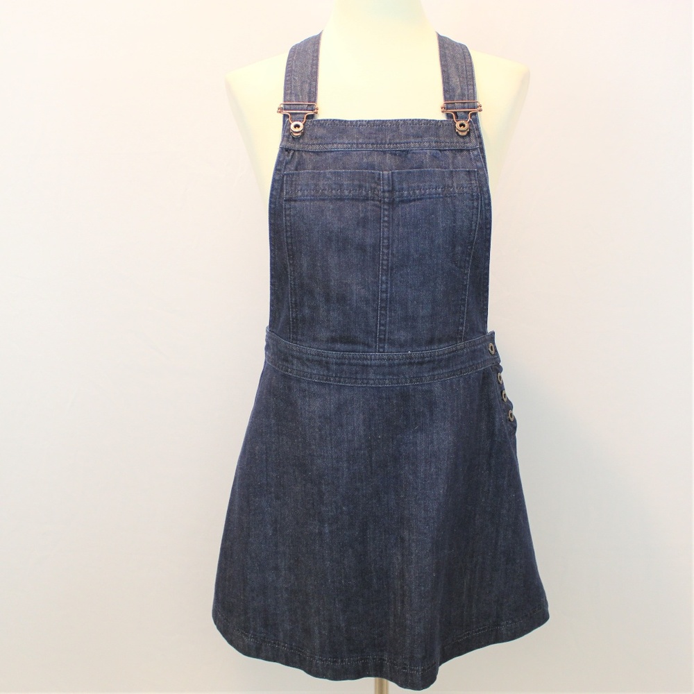 Denim overall skirt